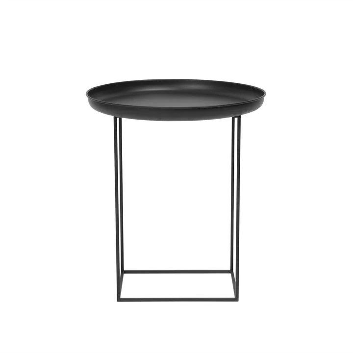 Duke Table d'appoint Ø 45 x H 52 cm de Norr11 en earth black