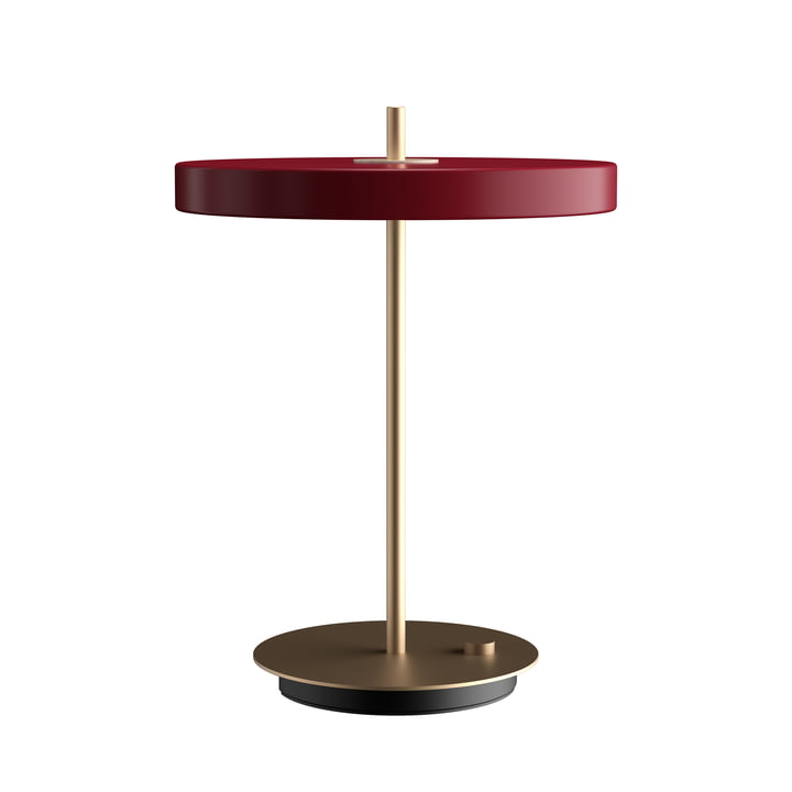 Asteria Lampe de table LED Ø 31 x H 41,5 cm de Umage en ruby red