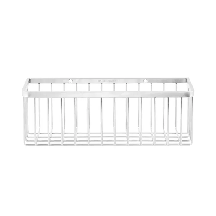 Panier de rangement pour salle de bains, simple/ Acier inoxydable par House Doctor