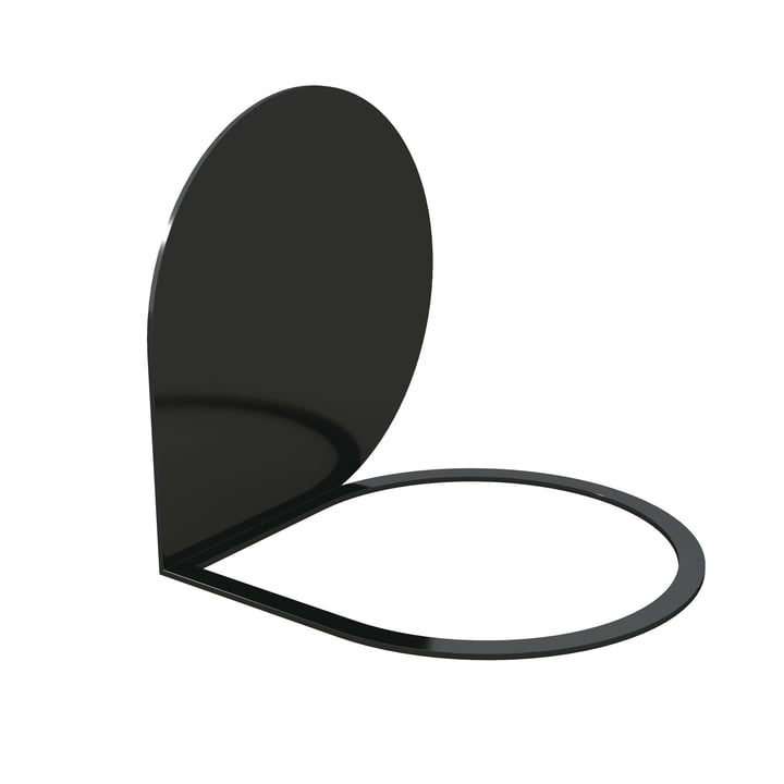 Stilla serre-livre 14 x 14 cm de AYTM en noir
