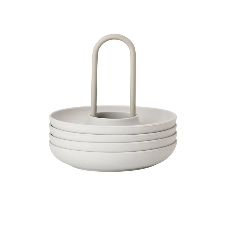 Singles Coquetiers avec support de Zone Denmark en warm grey (set de 4)