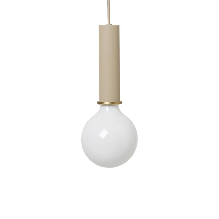 Pendentif à douille High from Ferm Living in beige