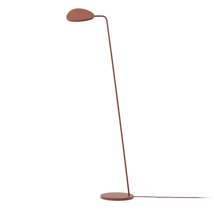 Lampadaire LED Leaf de Muuto en cuivre-brun