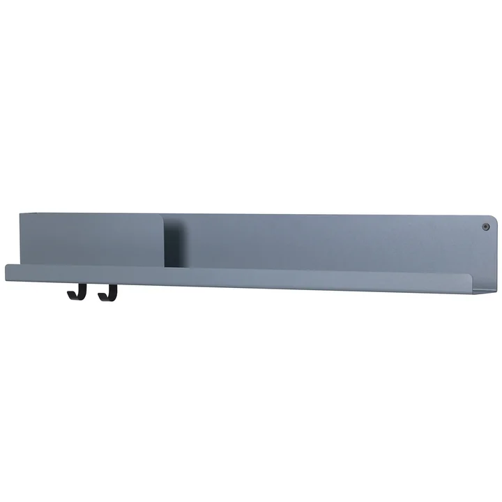 Folded Shelves 96 x 13 cm de Muuto en bleu-gris