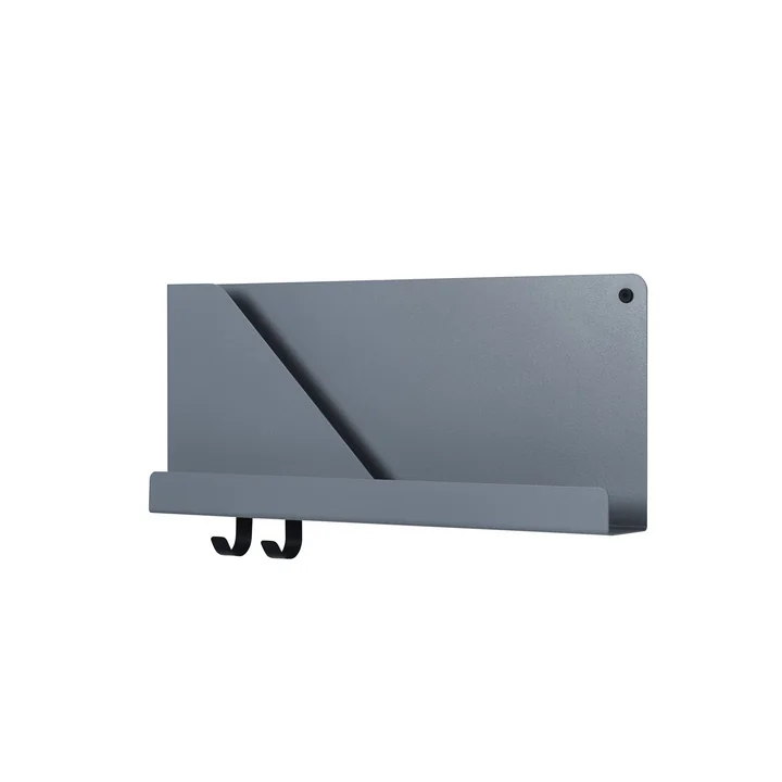 Folded Shelves 51 x 22 cm de Muuto en bleu-gris