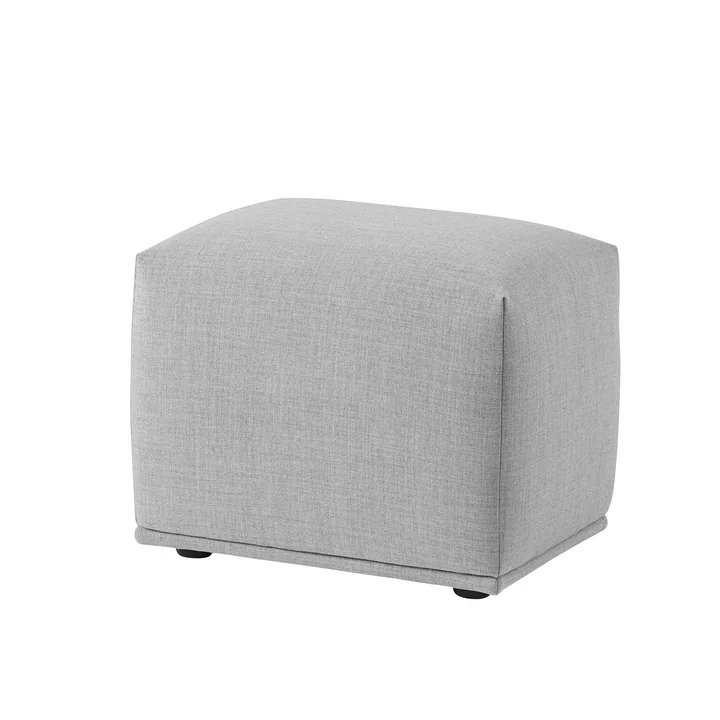Pouf Echo 52 x 38 cm de Muuto en gris clair (Remix 123)