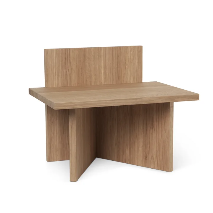 Tabouret oblique / étagère de Ferm Living in oak laqué mat