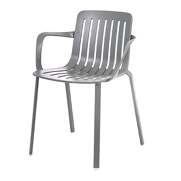 Plato Fauteuil par Magis in gris métal