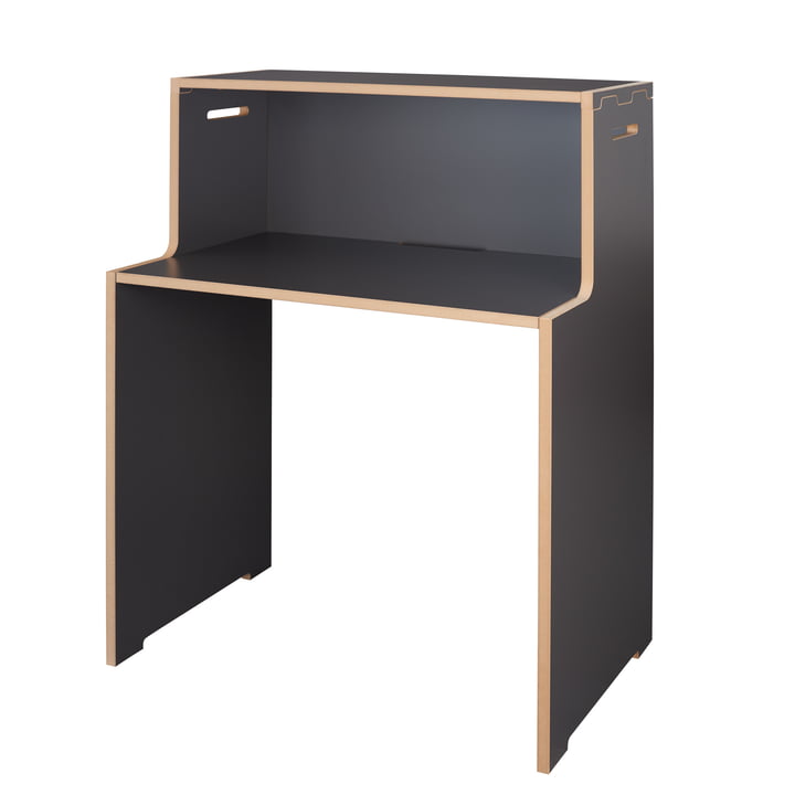 bureau Tojo en anthracite avec couvercle