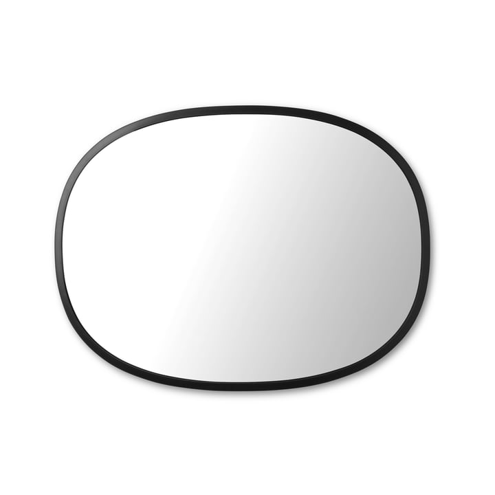 Miroir à moyeu ovale 45 x 60 cm de Umbra en noir