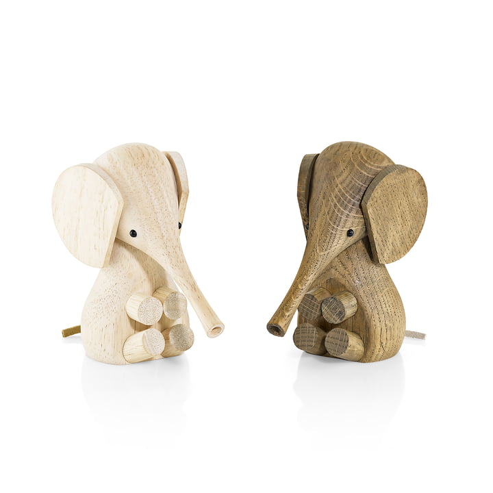 Bébé éléphant figure en bois par Lucie Kaas