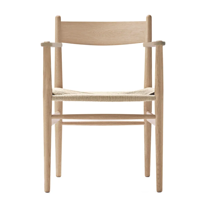 CH37 Chaise de Carl Hansen en chêne savonné / tressage naturel