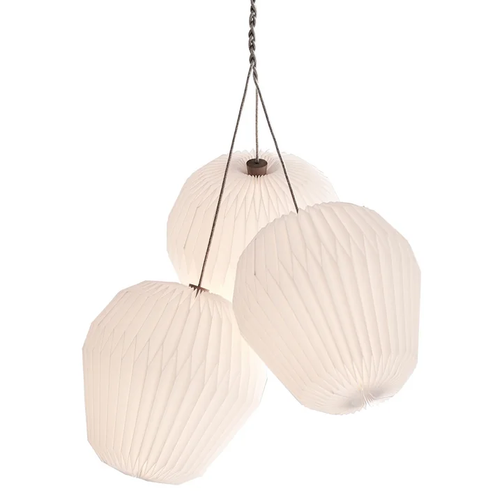 Lampe à suspension "The Bouquet" XL de Le Klint en blanc (lot de 3)