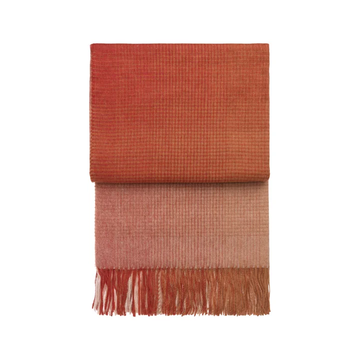 Horizon Couverture, pompeian red / terracotta de Elvang