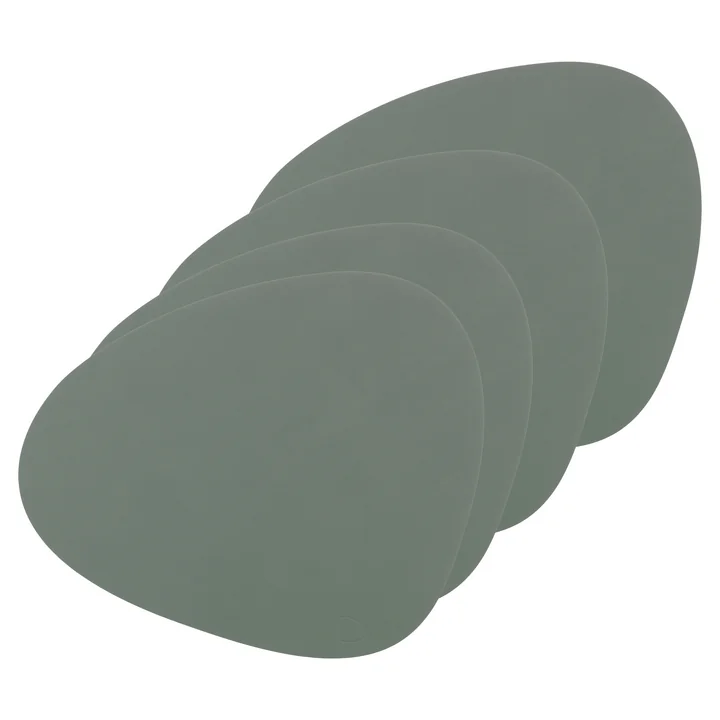 Set de table Curve L de Lind DNA en vert pastel Nupo (lot de 4)