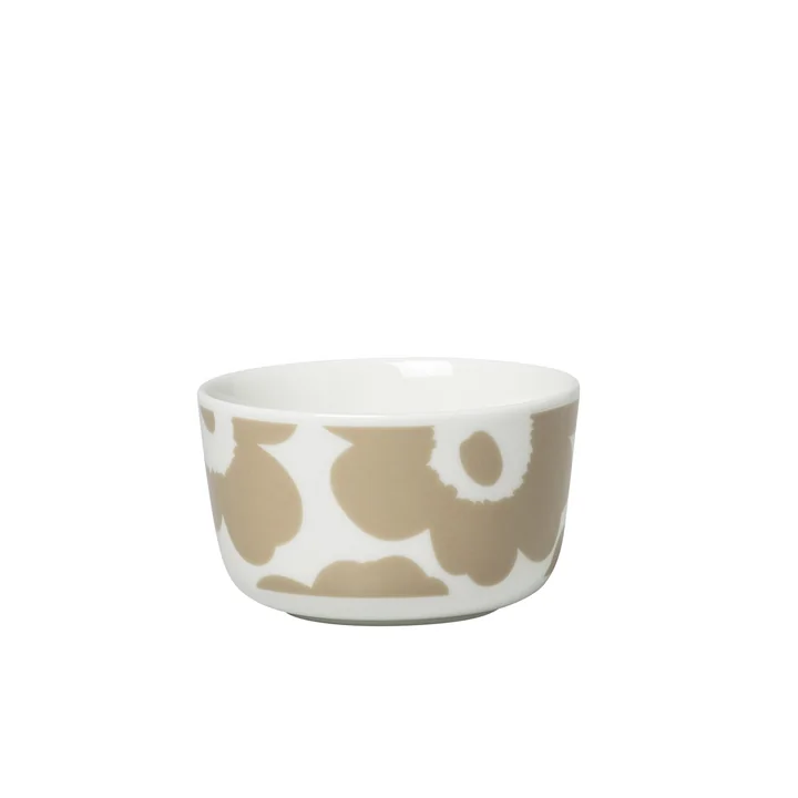 Oiva Unikko Bol 250 ml, blanc / beige de Marimekko