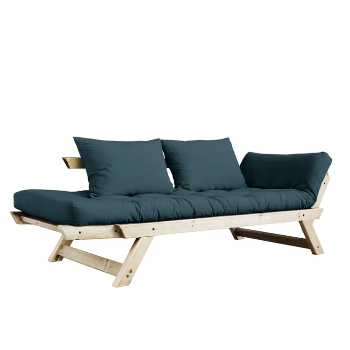 Bebop Canapé de Karup Design en pin naturel / bleu pétrole