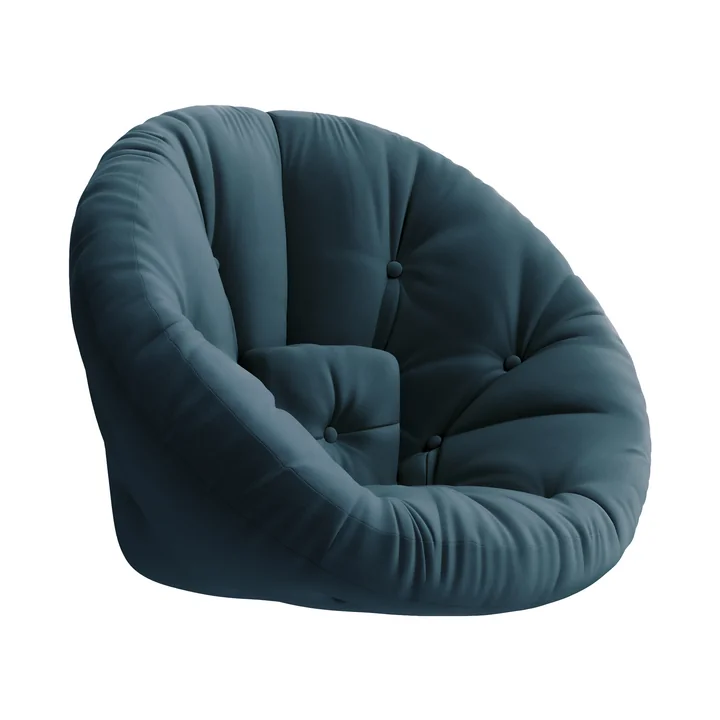 Nido Fauteuil pliable de Karup Design en bleu pétrole
