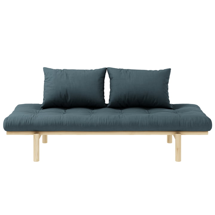 Pace Daybed de Karup Design en pin naturel / bleu pétrole