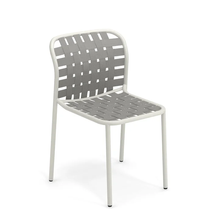 Yard Chaise de Emu en blanc / gris-vert