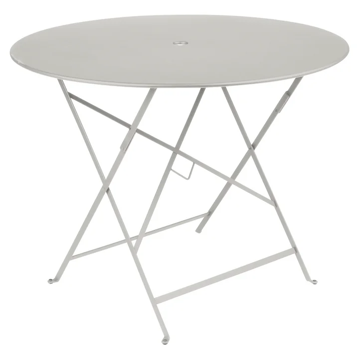 Bistro Table pliante, ronde, Ø 96 cm, gris argile de Fermob