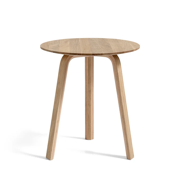 Bella Table d'appoint Ø 45 cm / H 49 cm, chêne laqué mat de HAY