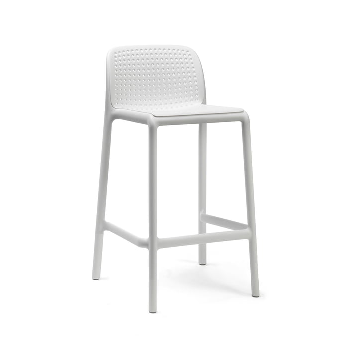 Lido Mini chaise de bar, blanche par Nardi