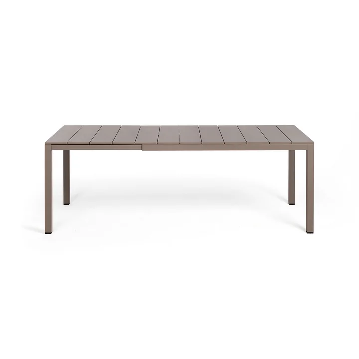 Rio Alu Table à rallonge 140, tortora de Nardi