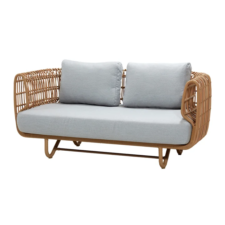 Nest Canapé 2 places Outdoor, nature / gris clair de Cane-line