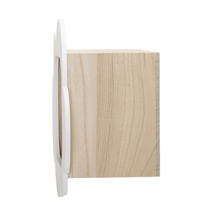 Etagère pour enfants Nuage Bloomingville dans la nature / blanc sur le côté