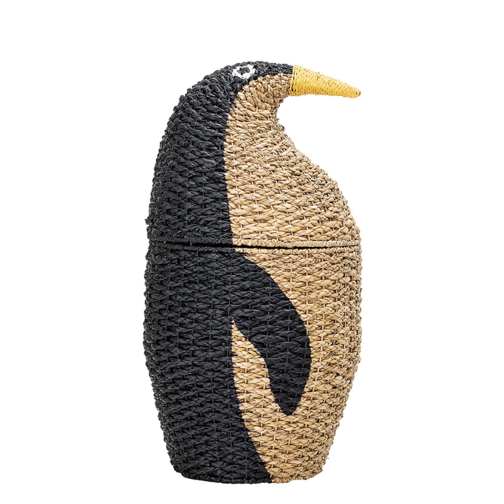 Panier de rangement Penguin by Bloomingville in nature / noir