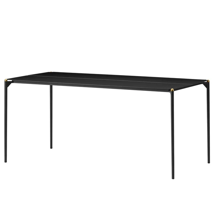 Novo Table 160 x 80 cm de AYTM en noir / or