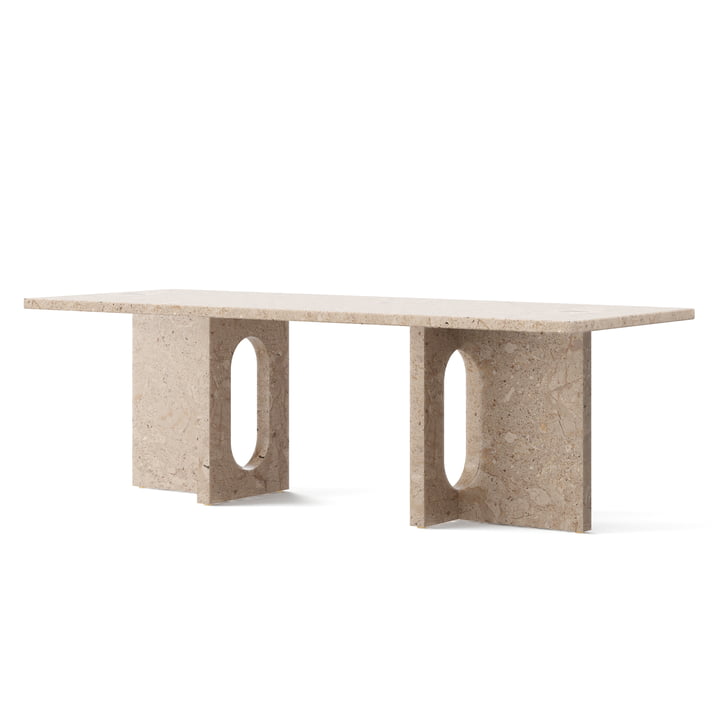 Androgyne Lounge Table, 120 x 45 cm, sable de Audo