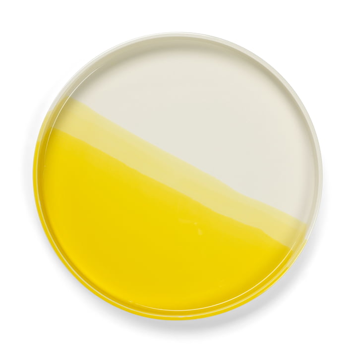 Plateau en chevrons Ø 35,5 cm à partir Vitra de en jaune