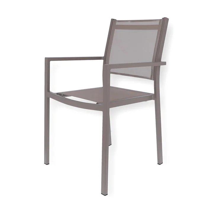 Aria Fauteuil empilable de Fiam en taupe
