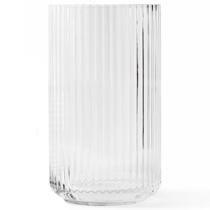 Vase en verre H 38 cm de Lyngby Porcelæn en transparent