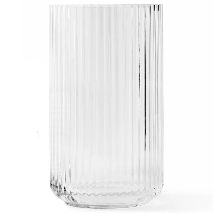 Vase en verre H 38 cm de Lyngby Porcelæn en transparent