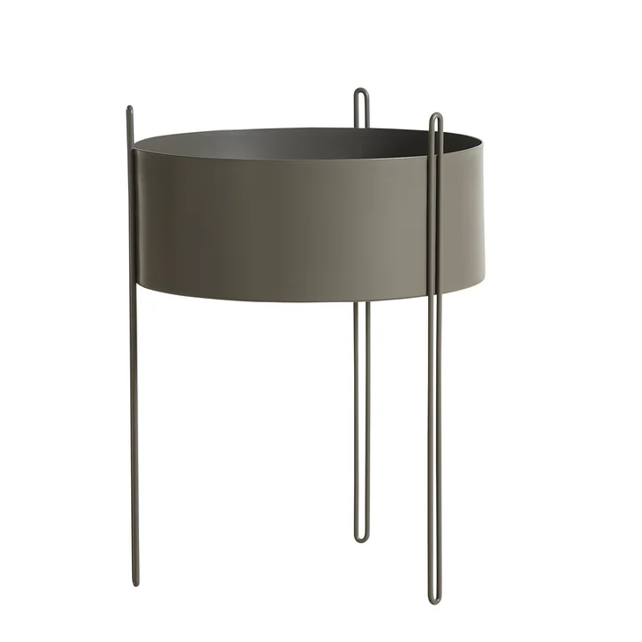 Pidestall Bac à plantes L de Woud en taupe