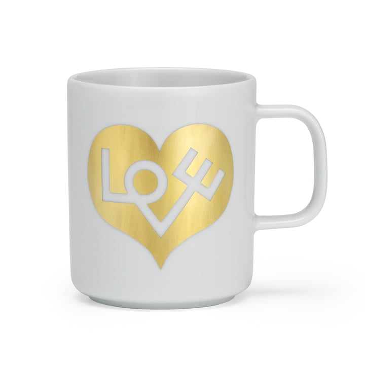 Coffee Mug Love Heart de Vitra en or