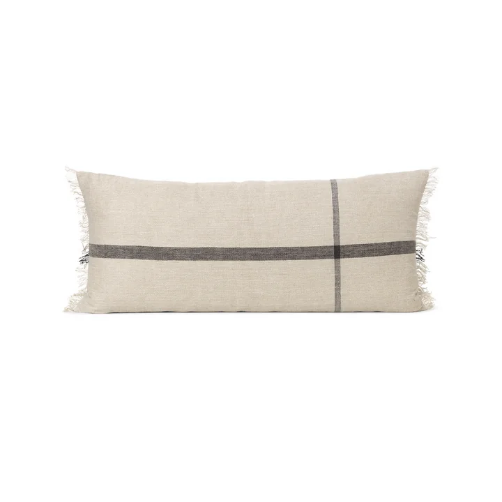 Calm Coussin 38 x 88 cm de Ferm Living en camel / noir