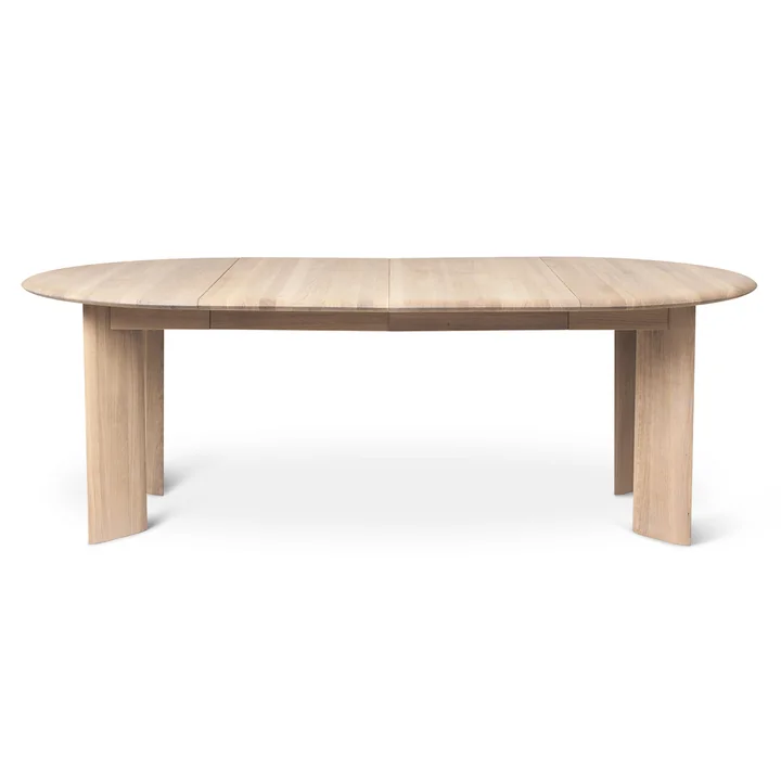 Bevel Table à rallonge de Ferm Living en chêne blanc huilé