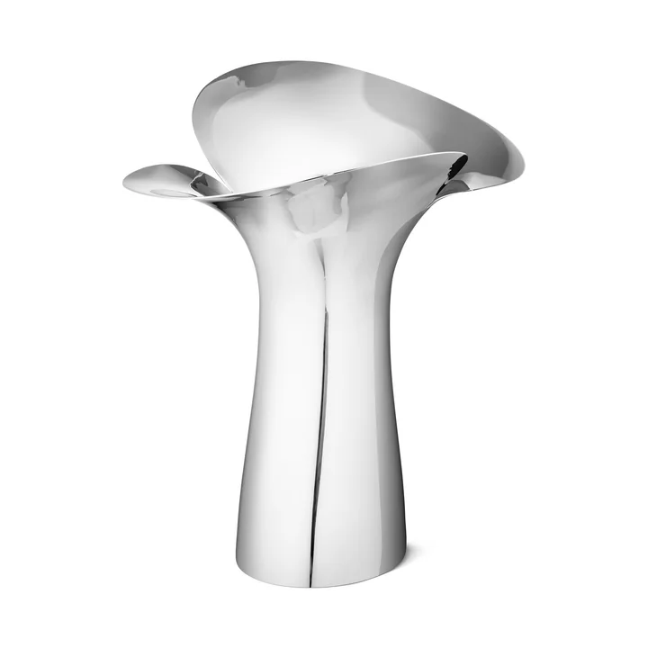 Vase Bloom Botanica, acier inoxydable, grand par Georg Jensen
