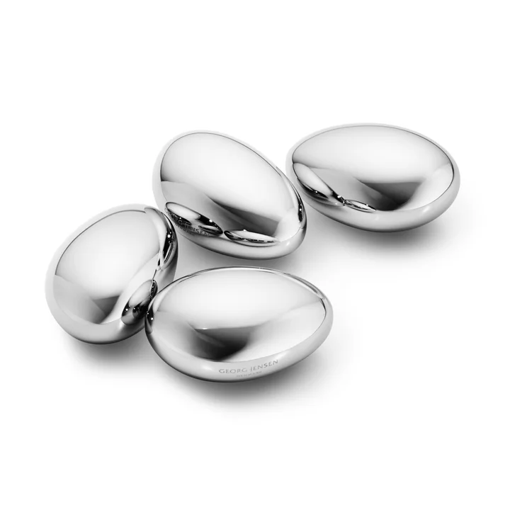Sky Jeu de 4 glaçons en acier inoxydable de Georg Jensen