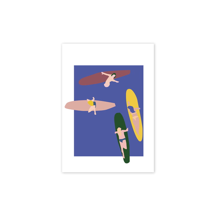 Surfers Affiche, 30 x 40 cm de Paper Collective