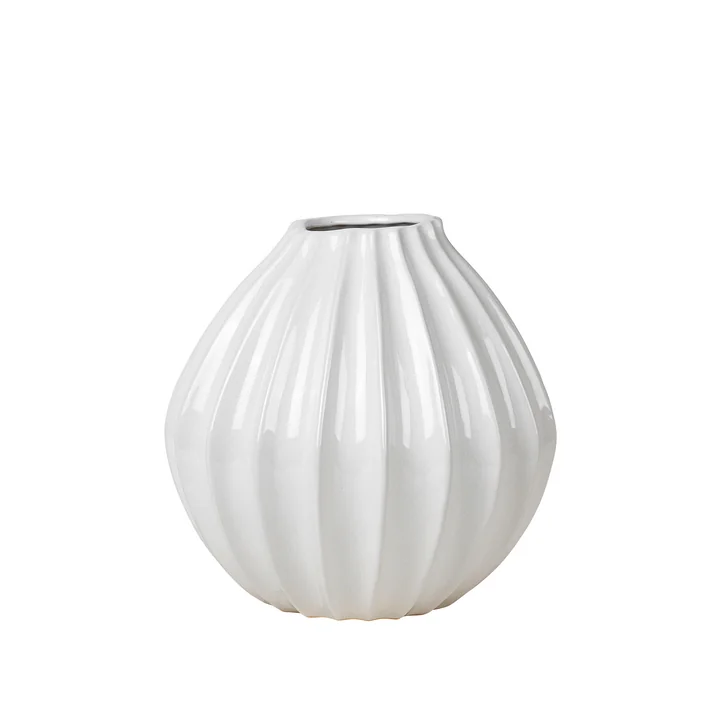 Wide Vase, Ø 30 x H 30 cm, ivory de Broste Copenhagen