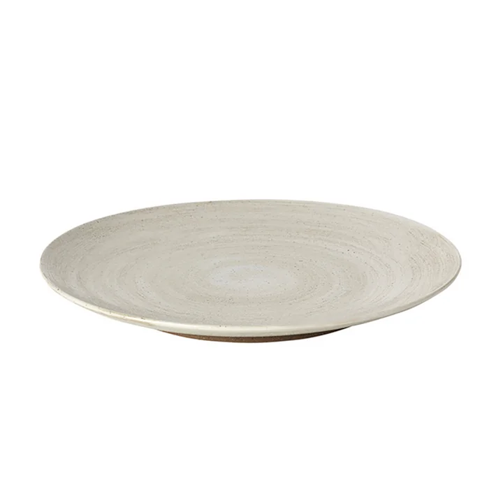 Grød Assiette à dîner, Ø 26 x H 2,7 cm, sable par Broste Copenhagen