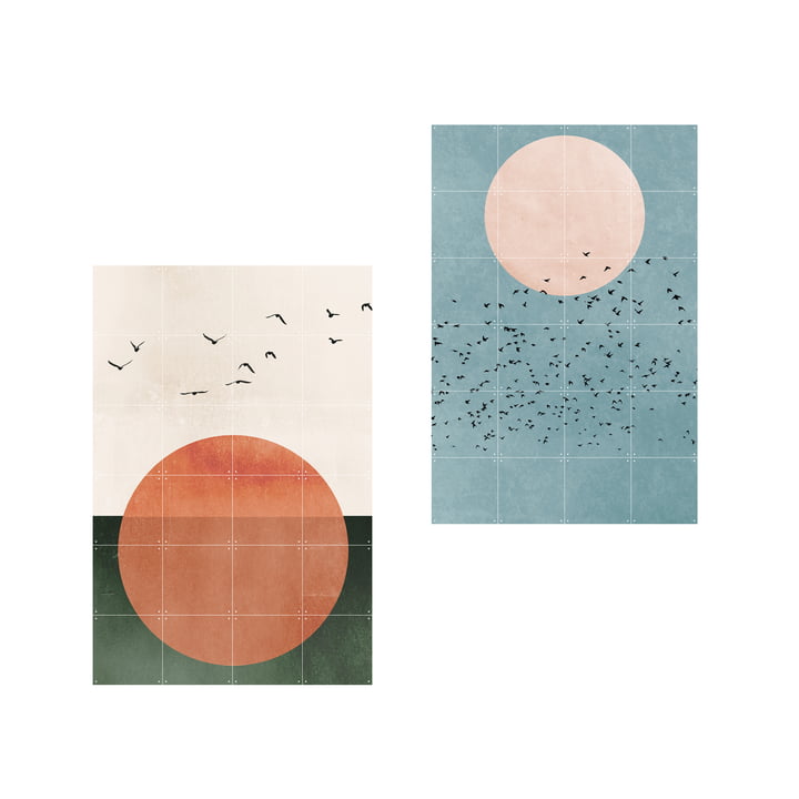 Affiche 2 en 1 Free Souls Fly Away de IXXI en 80 x 120 cm