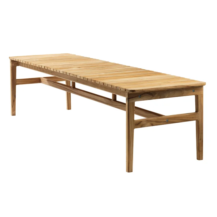 M10 Banc de jardin 50 x 185,5 cm de FDB Møbler en teck