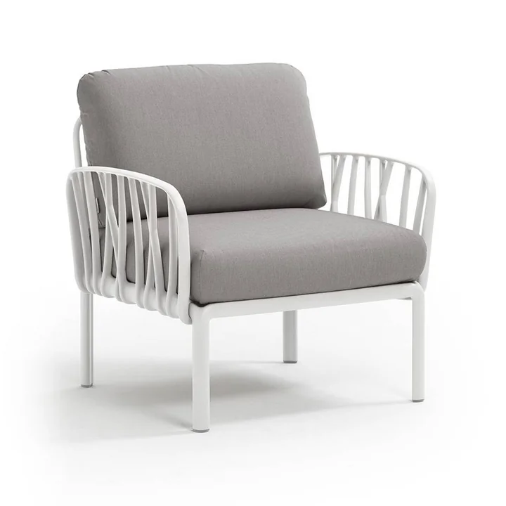 Nardi - Komodo Poltrona Fauteuil, blanc / gris