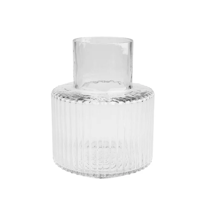 Ripple Vase Ø 17 x H 21 cm, transparent de Collection